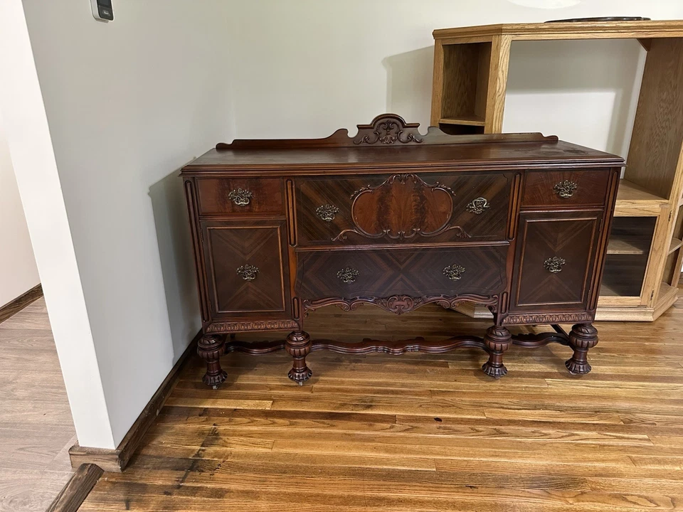 1890 年代末至 20 世纪初老式巴菲特餐边柜 — 第 2/3 张图片