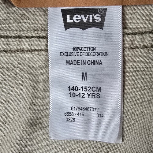 Levi's Denim Vest Youth Medium (10-12 years) Tan Sleeveless - Picture 9 of 14