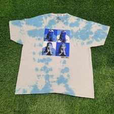 2PAC Tupac-Shakur Tie-Dye Shirt Womens 2XL 24x29 Blue White
