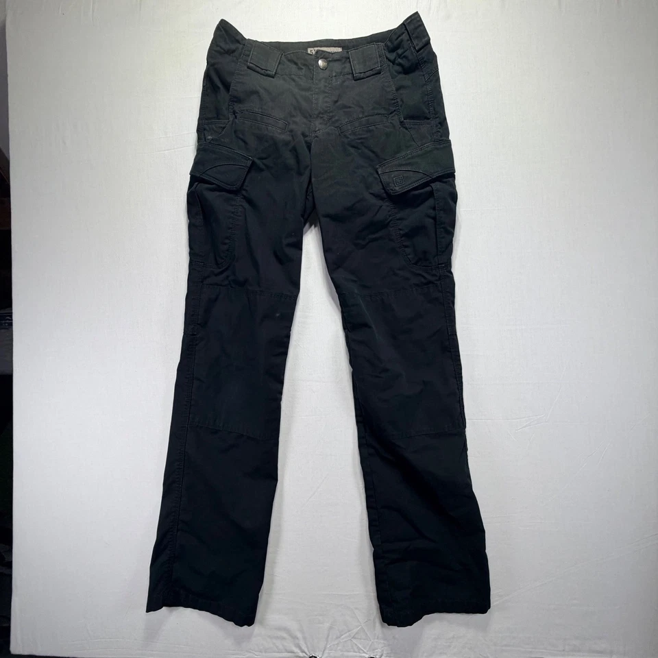 Pantalones cargo 5.11 tácticos para mujer negros estilo 74403 talla 4 largos Foto 2 de 4