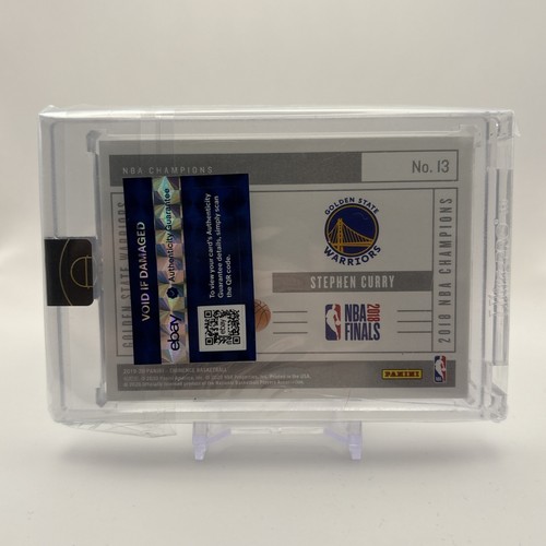 2019-20 Panini Eminence Stephen Curry #13 Silver Bar #7/10 2018 NBA Champions - Bild 5 von 7