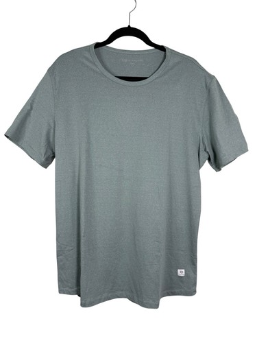 Camiseta 7 Diamonds Para Hombres Núcleo L Verde Salvia Absorbente Elastizada Manga Corta NUEVA - Imagen 1 de 4