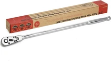3/8-Inch Drive Flex Head Ratchet With Long Handle - 72 Tooth Quick Release Swive