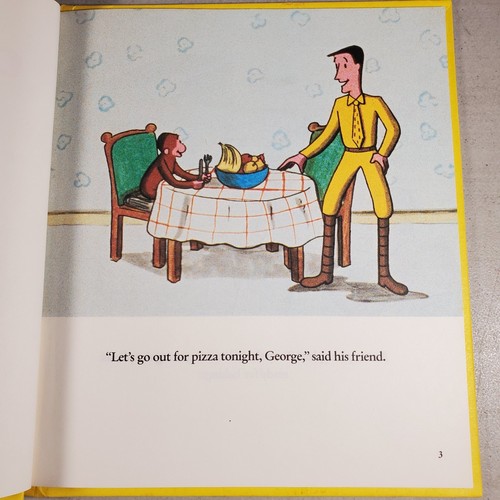 Curious George Book Lot of 5 H. A. Rey PB & HC Kids Monkey Fish Bicycle Pizza - Picture 19 of 24