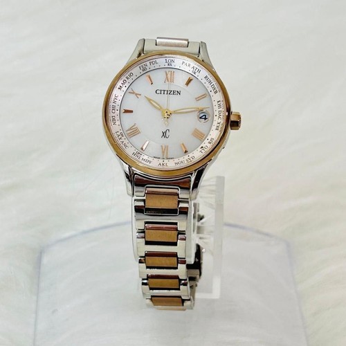 CITIZEN xC EC1165-51W Sakura Pink Happy Flight Solar Radio Women's Watch Elegant - Picture 3 of 6