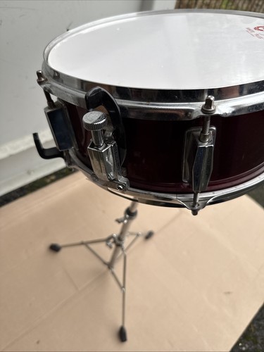 Free P&P. 12x4” Snare Drum w Stand. 12” Great For Busking. Aux Auxiliary? Rusty - Picture 5 of 17