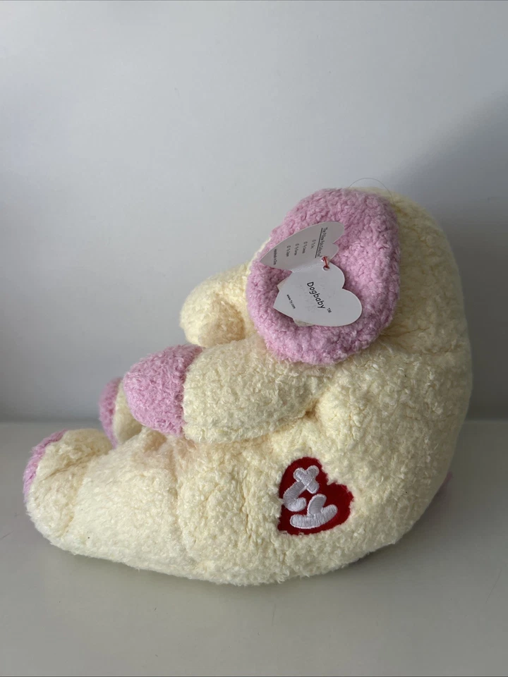 Ty Baby Dogbaby Almohada Pal 12" Peluche Sonajero Juguete Foto 2 de 4