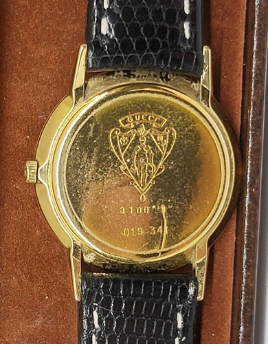 GUCCI orologio Donna 14k in scatola WOMAN WRIST WATCH Gold With BOX Swiss made - Foto 10 di 13