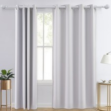 VEVOR 2 Set Blackout Curtain Grommet Window Panel Thermal Insulated Drapes