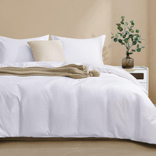 100-Percent Cotton Duvet Cover Set, Hidden Zipper Closure, Ultra Soft, Durable a