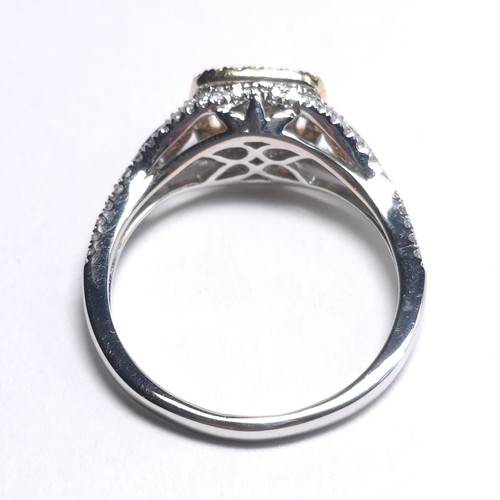 Modani SD Ring rosa gelb weißer Diamant 14 Karat weißes Roségelbgold Größe 8 - Bild 11 von 17