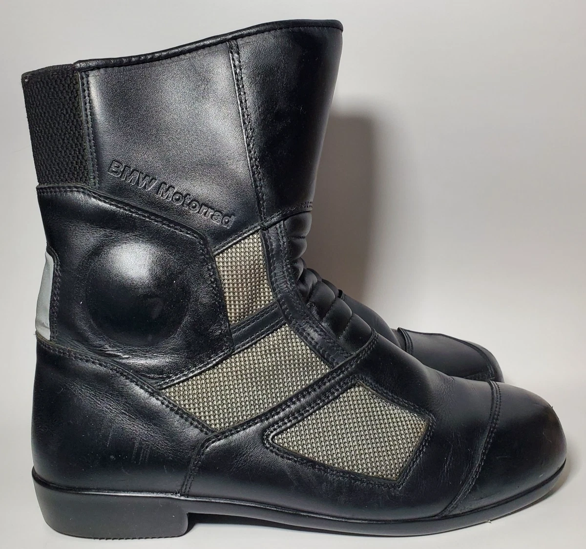 BMW Black Leather Motorcycle Boots Vintage Size 10.5 or Size 11 BMW motorcycle riding boots. Very little wear. Still in very  main image 3