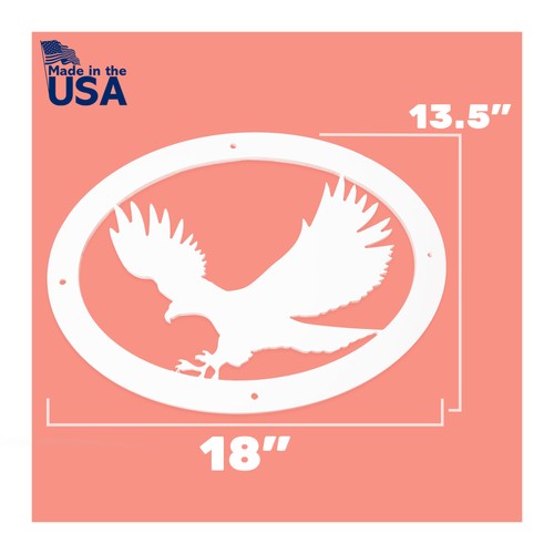 JennyGems Eagle House Sign, Patriotic Decor, Indoor or Outdoor PVC - Picture 2 of 8