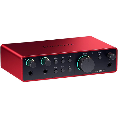Focusrite Scarlett USB-C Interface (Gen 4) w/AVID Pro Tools Artist Perpetual 2i2 - Picture 4 of 8