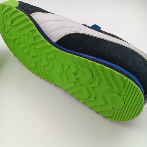Puma Roma Shoes Mens Size 9 Black Blue White Green Casual Sneakers 37031102 - Picture 8 of 13