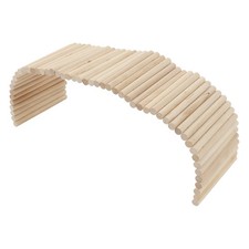 Pet Hideout Bridge Wooden Safe Bendable Small Pet Climbing Tunnel For Rabbits