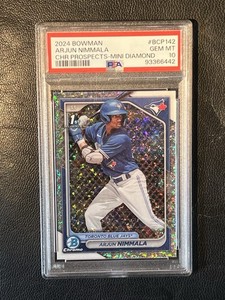 ARJUN NIMMALA 2024 Bowman Chrome Mini Diamond Refractor PSA 10 1st