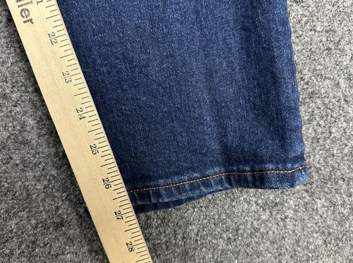Reformation Women Sz 28 Ezra High Rise Straight Galene Blue Stretch Denim Jeans - Picture 3 of 10