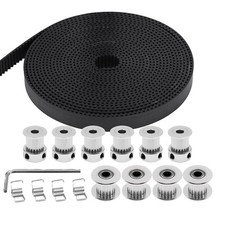 2x (5m timing belt, 10mm width, 20 teeth, 5mm bore, timing belt pulley +4791