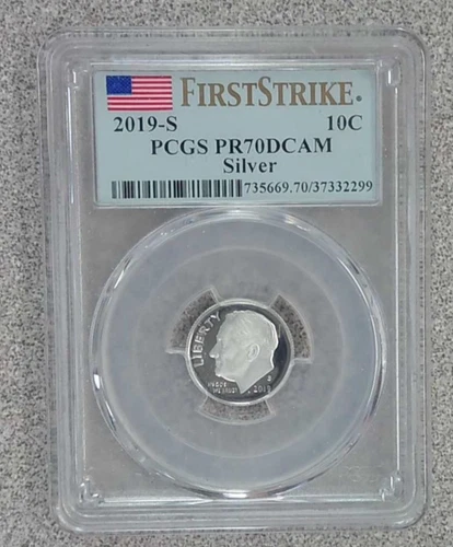 2019-S .999 Silver Proof 10 Cent Roosevelt Dime PCGS PR70DCAM (299)