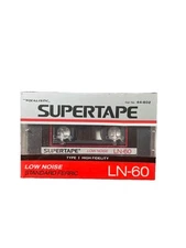 Realistic Supertape LN 60 Blank Cassette Tape 44-502 SEALED Type 1 High Fidelity