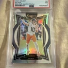 Panini 2024 Select Bo Nix RC Silver Prizm Die-Cut Concourse #30 PSA 7