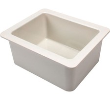 Cambro 26CF148 1/2 Size 6 in White Cold Fest® Cold Pan