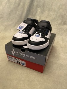 Skechers Quick Street Los Angeles Kids Size 3 Shoes 405638L Black/White
