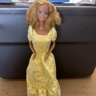 Vintage 1981 Mattel Magic Curl Barbie Doll W/ Original Yellow Dress No. 3856