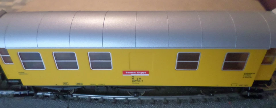 Roco 5100002-2 Wagen-Set "Kranzug"  der Bahnbau Gruppe mit Güter-/Gerätewagen - Bild 2 von 4