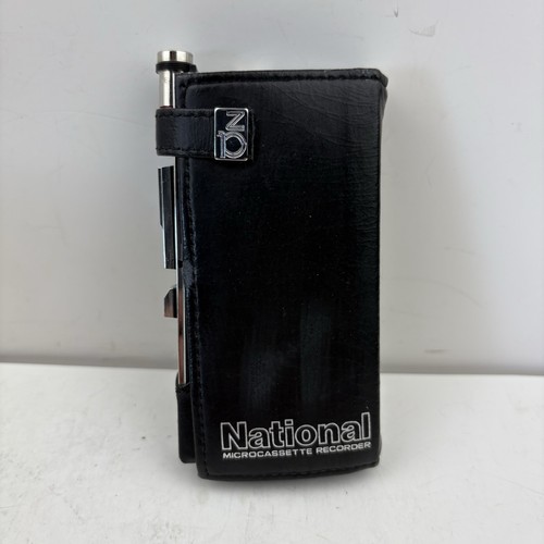 (For Parts) National RN-Z10 Microcassette Recorder With Case - Picture 10 of 10