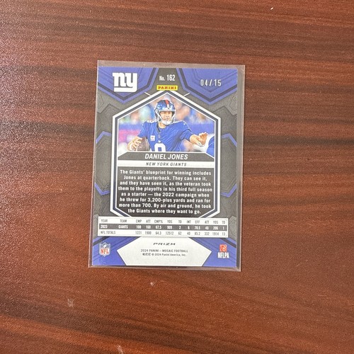 2024 Mosaik Daniel Jones Tesselation Prizm 04/15 SSP #162 - Bild 2 von 3