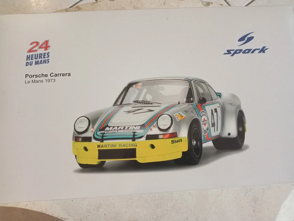RARISSIMA SPARK 1/18 - PORSCHE CARRERA  24 H Le Mans 1973 #47 - Immagine 2 di 4