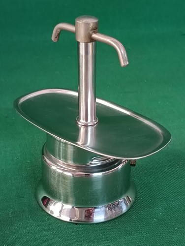 VECCHIA CAFFETTIERA VINTAGE F.LLI PIAZZA DESIGN ACCIAIO INOX 2 TAZZE. DA51 - Picture 3 of 8