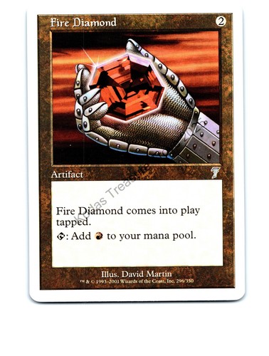 Fire Diamond Artifact Uncommon 7th Edition MTG LP Exc+/NM