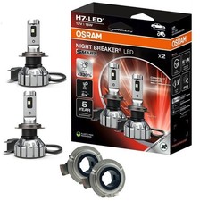 OSRAM NIGHT BREAKER H7 LED 330% Set für Lancia Ypsilon 07-12 Adapter 64210DA01