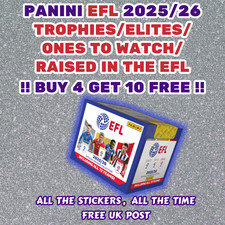 Panini EFL 2025/26 Stickers--Trophies/Playoffs/Elites/One to Watch/Raised in EFL