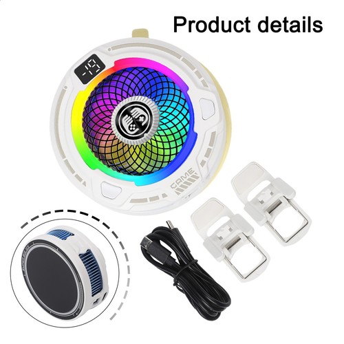 Refroidisseur Portable RGB pour Téléphones Mobiles avec Fixation Magnétique - Photo 9 sur 25