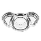  Section Plates for Kids Toddler Trays Eating Stainless Steel Toddlers