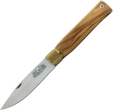 JOSE DA CRUZ Large Merendeira Folding Knife 3.25" Stainless Blade Wood Handle