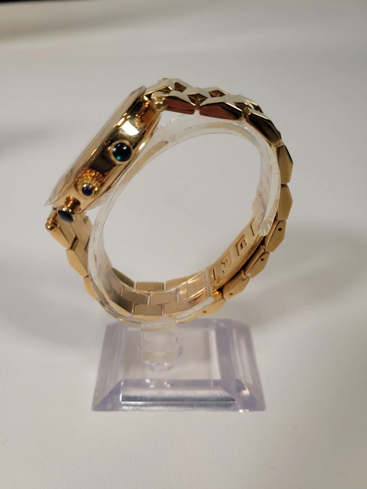 NEW NOS Klaus Kobec Watch KKG1913 Gold Chronograph  Quartz Cartier Pasha - Image 4 of 4