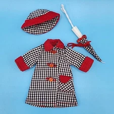 Penny Brite Doll Clothes Singing in the Rain Raincoat Hat Umbrella Vintage 1963