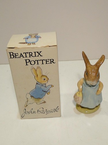 Beatrix Potter MRS. FLOPSY BUNNY Figurine F. Warne Beswick England 1965 w/box