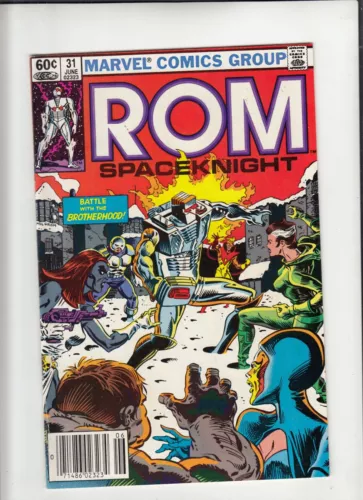 Rom #31 Marvel 1982 Battle with the Brotherhood! 2nd Rogue Newsstand VF-