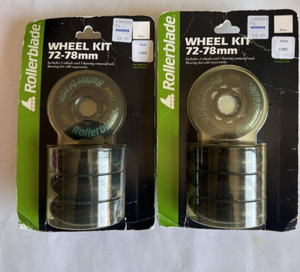 in Line Rollerblade Wheel Kit 72-78mm See Pic for Sizes. Have Misc Parts Too