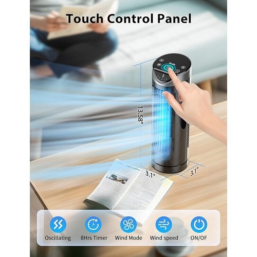 16 Inch Quiet Tower Fan Remote Control 3 Modes Oscillating Portable Fan New - Picture 9 of 9