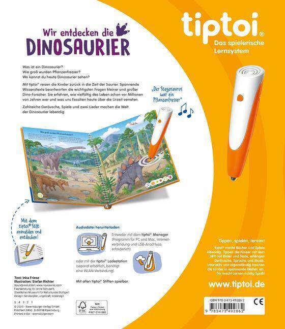 Thumbnail - Tiptoi® Wir Entdecken Die Dinosaurier | Inka Friese | Taschenbuch | 16