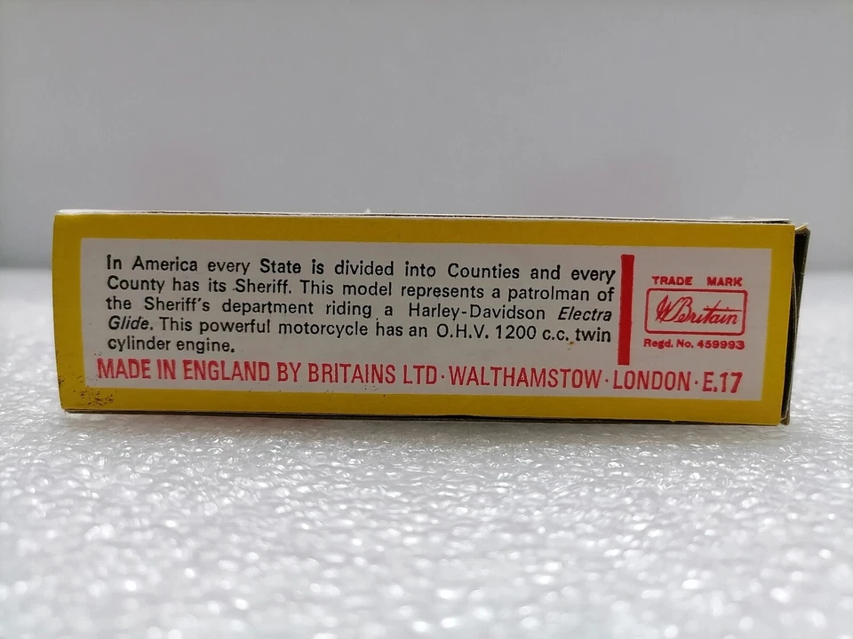 Harley Davidson U.S. Sheriff - Raro De colección Escala 1:32, Gran Bretaña 9692, Inglaterra Foto 4 de 4