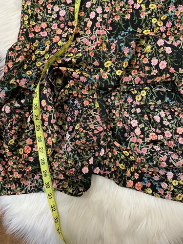 Zara Basic Collection Floral Mini Romper Tie Back Size Small Cute! - Picture 6 of 7