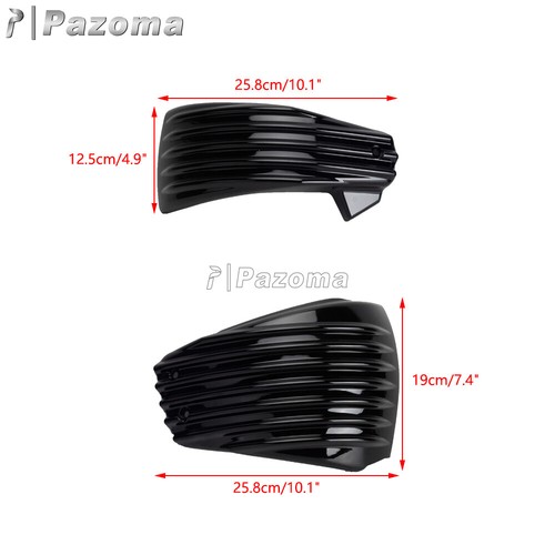 Cubierta de carenado lateral de batería negra para Harley M8 Softail Heritage Classic LowRider - Imagen 5 de 12